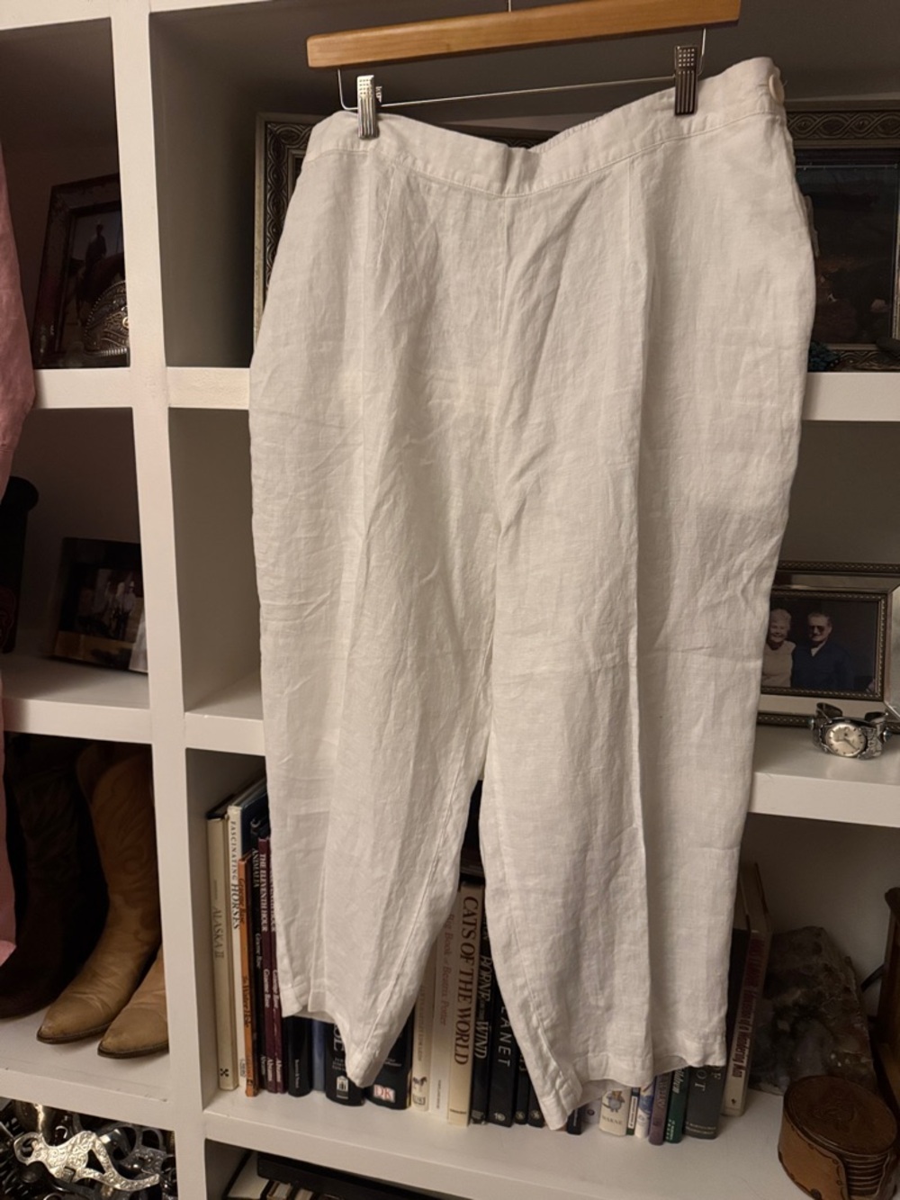FLAX Linen Crop Pants Sz L